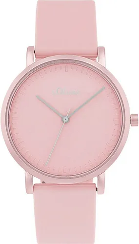 s.Oliver Quarzuhr Damen Metall rosa, 19 780751-0002-00190 von s.Oliver