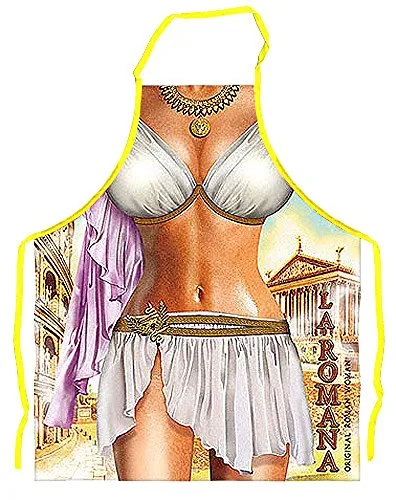 Lustige Kochschürze = Römerin = Schürze mit Motiv Küchenschürze Latzschürze