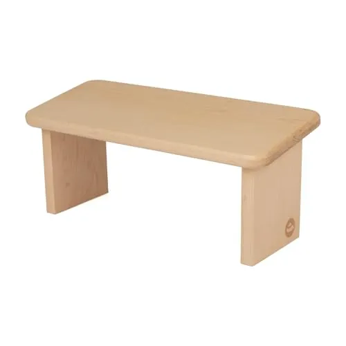 Bodhi Meditationsbank aus Holz (Buche) | Ergonomischer Yoga Hocker für tiefe Meditation - Meditationsbänke aus europäischem Buchenholz, ergonomisch gestaltet für ein bequemes Sitzen und optimale Wirbelsäulenentlastung während der Meditation.
