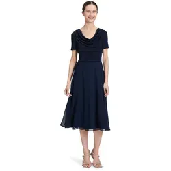 Cocktailkleid VERA MONT - Elegantes Damenkleid im Glitzer-Look - Damen Cocktailkleid in Größe 48, ausgestellt und festlich mit Wasserfallausschnitt. Der besondere Materialmix sorgt für einen dezenten Glanz und perfekten Tragekomfort – ideal für besondere Anlässe!