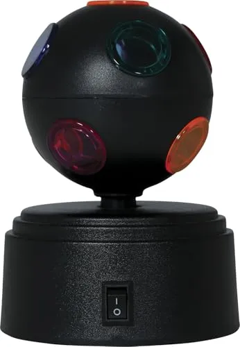 FIESTAS GUIRCA | LED Disco Kugel Schwarz (9x9x12 cm)