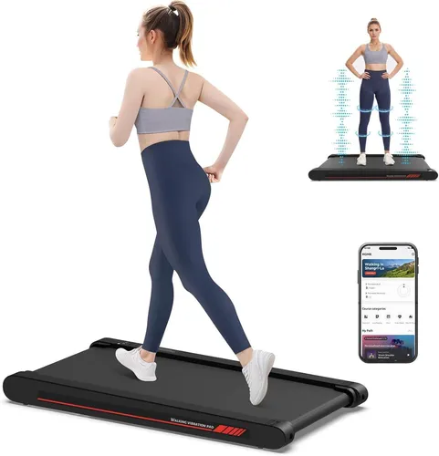 Laufband 3-in-1 Multifunktionales Walking & Vibrations Laufband für Zuhause (LEISTUNGSSTARKER UND LEISER MOTOR, PLATZSPARENDES DESIGN, LED-Display