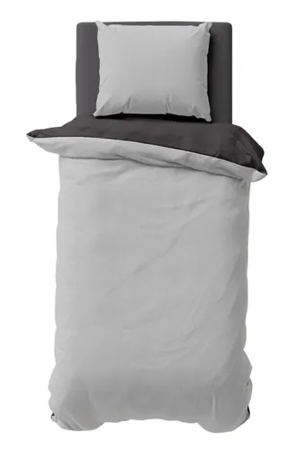 One Home Bettwäsche Doubleface, Biber, 2-teilig, Uni Wende - Bettwäsche-Set aus 100% Biber Baumwolle, kuschelig und warm für den Winter. Ideal für ein optimales Schlafklima und lange Lebensdauer. Perfekt für kältere Tage.