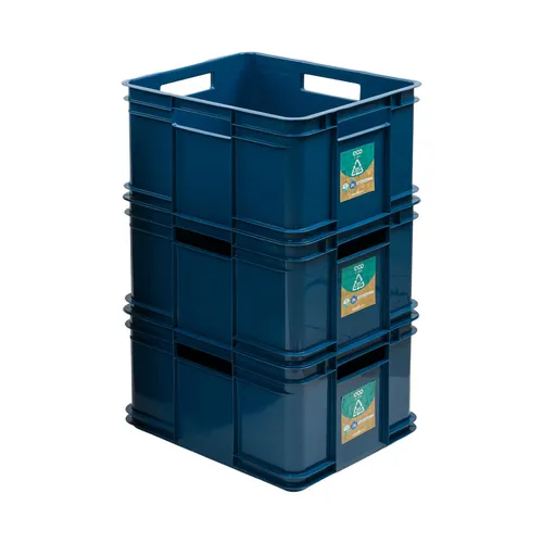 PAFEN Bruno Ecoline XL 28L blaue Engel Körbe (3er Pack)