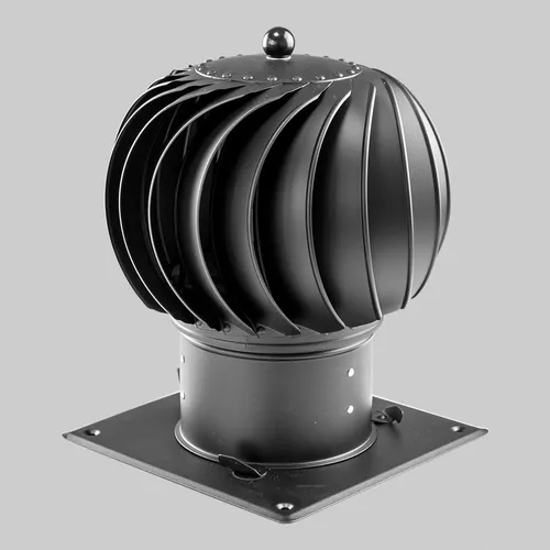 Schornsteinaufsatz Turbowent 1, Edelstahl, Ø 250 mm, schwarz - Der Turbowent Schornsteinaufsatz verbessert den Zug durch Windkraft und schützt vor Niederschlägen und Schmutz. Mit leiser Drehbewegung und einfacher Reinigung ist er ideal für gemauerte Schornsteinmündungen.
