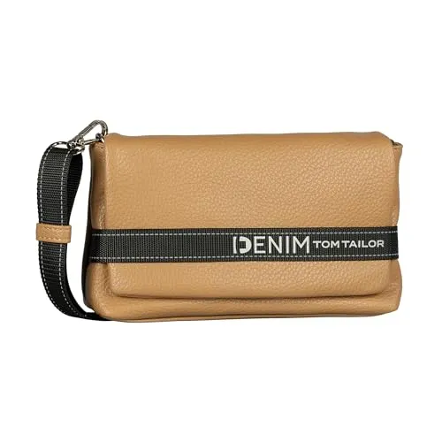 TOM TAILOR Umhängetasche Flap Bag No Zip braun