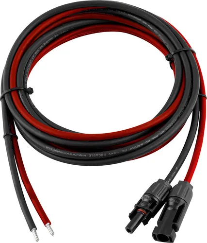 enjoy solar® Solarkabel 3 m, 4 mm², mit Solarsteckern, Modul–Laderegler Verbindung, 0% MwSt.