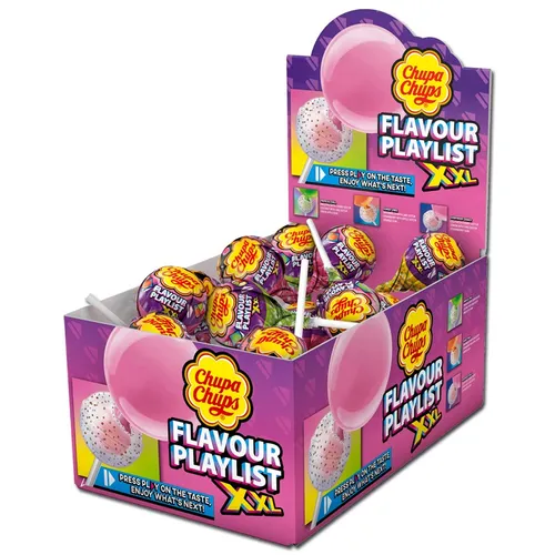  Chupa Chups XXL Playlist Lollipop und Kaugummi, 25 Stück 12,92€/1kg