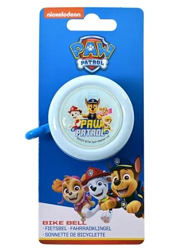 Paw Patrol Fahrradklingel Kinder | kleine Geschenke für Jungen | Coole Sachen | Outdoor Spielzeug | Fahrrad Zubehör | Klingel | Glocke | Chase, Marshall, Rubble