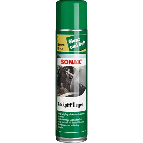 SONAX Cockpit Pfleger Lemon-Fresh, 400 ml Cockpitpfleger glänzend mit Citrus Duft 03433000