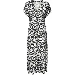 ONLY Kleid in Weiß - Nachhaltiges Design - Kleider aus 100% LENZINGTM ECOVEROTM Viscose, taillierter Schnitt mit V-Ausschnitt und Fledermausärmel für einen eleganten Look.