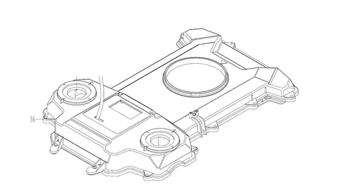 Originaler Schutzdeckel WORX Rasenmäher WG798E