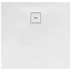 Schulte Duschwanne Schulte-Plan, Quadrat, Mineralguss mit Steinstruktur, 120x120 cm, Weiß, flach, inkl. Ablaufgarnitur, ohne Stellfüße weiß Quadrat | 120 cm x 120 cm