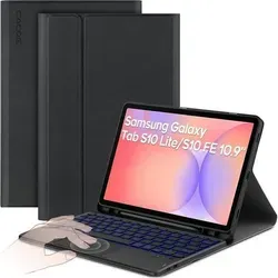 Hülle Tastatur Galaxy S10 Lite 5G Touchpad Tab S9 S9 FE S10 FE Schwarz