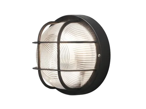 LED Kellerleuchte Schwarz - Außen- und Fassadenbeleuchtung - Stabile 18,5cm LED Kellerleuchte aus schwarzem Kunststoff, ideal für Wand- und Deckenmontage. Mit IP44 Schutzart perfekt für Außenbereiche und bietet eine warme Lichtstimmung mit 806 Lumen.