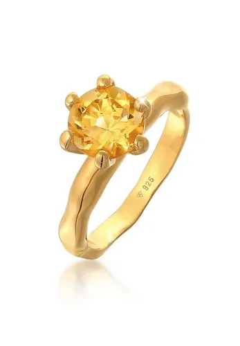Elli Fingerring Citrine Solitär von Elli