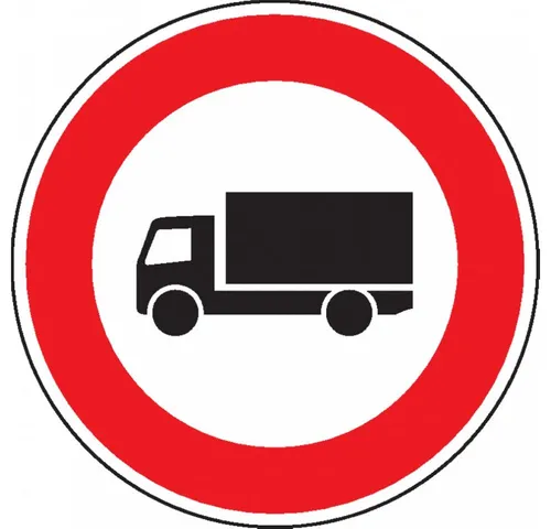 König Werbeanlagen Verkehrsschild Verkehrszeichen Verbot für KFZ 3,5 t, Nr.253, Alu RA1, reflektierend