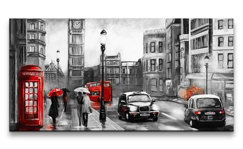 Sinus Art Leinwandbild, (1 St)