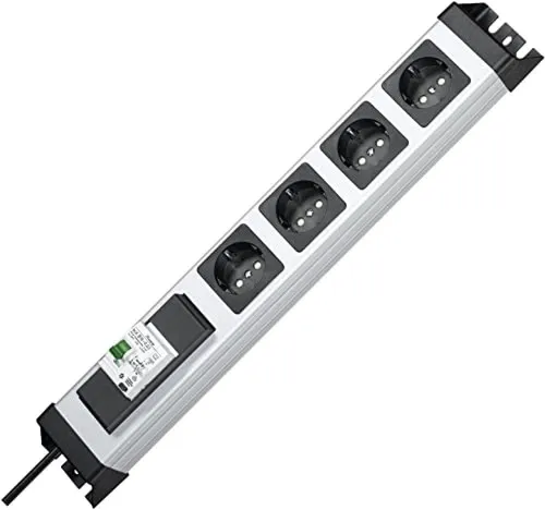 Kopp 228120012 Powerversal Steckdosenleiste 4-fach mit FI/LS Schalter
