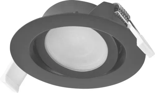 OSRAM HOMELIGHTING 4099854595677 LED-Deckenstrahler Schwarz - Eleganter Einbau-LED-Strahler mit schwenkbarem Modul für flexible Lichtgestaltung. Ideal für Wohnräume, einfache Montage und durchdachte Verstellbarkeit bieten optimalen Komfort.