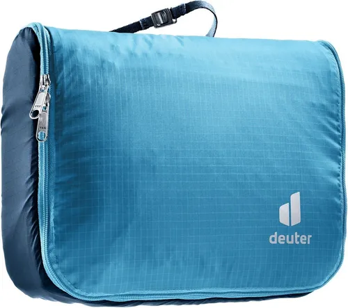 Wash Center Lite II - Waschbeutel wave-ink - Kulturbeutel von deuter, ultraleicht und platzsparend, ideal für Trekkingtouren mit praktischem Aufhängesystem.
