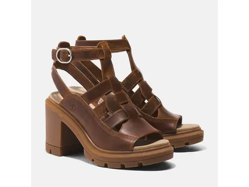 TIMBERLAND Allington Heights Fisherman Sandal Gr. 41,5 - Sportliche Ledersandale in Grau - Wanderschuhe mit knöchelhohem Schaft und verstellbarem Schnallenverschluss. Die profilierte Gummisohle bietet auch auf nassen Böden sicheren Halt. Ideal für Ausflüge ins Grüne.