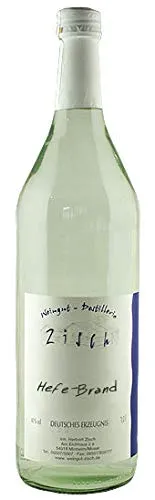 Hefe-Brand, ist als Digestiv wirkungsvoller als ein Steinobstbrand. In der günstigen 1 Liter Flasche