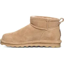 Bearpaw Damen Shorty Stiefelette Iced Coffee - Warm & Wetterfest - Wanderschuhe mit BearCoat-Technologie: Wasser- und schmutzabweisend, ideal für kalte, nasse Tage. Bequemes Wollfutter und flauschige Einlegesohle für optimale Wärme und Komfort.