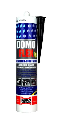 Domoflex Allwetter Dichtstoff Schwarz 300 ml Silikonalternative Innen+Aussen