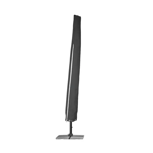Sonnenschirm Schutzhülle, Abdeckung für Schirme mit max. Ø 400 cm, ca. ca. 40 x 40 x 197 cm, wasserabweisende Abdeckhaube100% Polyethylen (anthrazit)