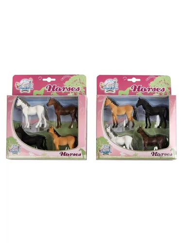 Kids Globe Horses 4 pcs. 1:32