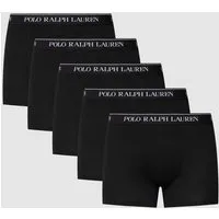 Polo Ralph Lauren Boxershorts für Herren 5er-Pack schwarz - Herrenunterhosen aus hochwertiger Baumwolle, 5 Paar im praktischen Set, mit elastischem Bund für optimalen Tragekomfort.