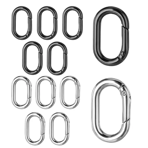 Stück Karabinerhaken Oval Klein – 12er Set aus Edelstahl