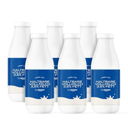 by Amazon Haltbare Vollmilch 3,5% Fett, 1 L (6er pack)
