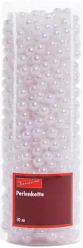 TrendLine Perlenkette bruchfest, langlebig 10 m weiß