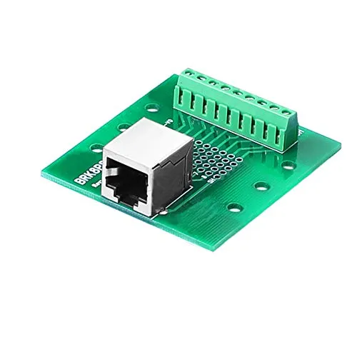 SIENOC RJ45 / 8P8C auf Schraubklemmen-Breakout Board mit DIN-Schienen-Clips (RJ45 auf Schraubklemme)