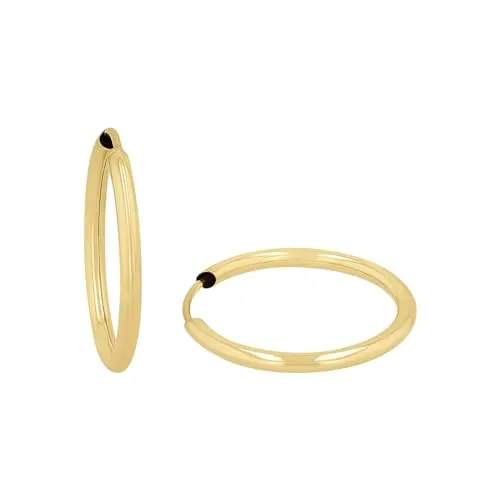 Amor Creolen Damen Ohrschmuck, 1,7 cm, Gold von Amor