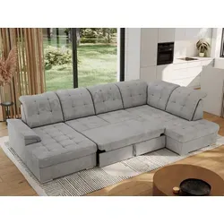 MKS MEBLE Ecksofa MADRITO U-Form mit Schlaffunktion von MKS Meble