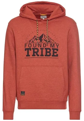 camel active Herren Sweatshirt mit Kapuze - Baumwollmix in Rot, Größe 6XL - Kapuzenpullover für Herren aus 60% Baumwolle und 40% Polyester, mit Kordelzug und Regular Fit für optimalen Tragekomfort.