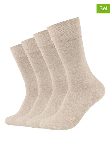 Skechers 4er-Set: Socken in Beige, Größe 35-38, Damen
