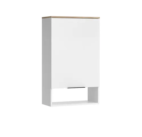 Vicco Highboard Wido, Weiß/Sonoma, 60 x 100 cm - Modernes Highboard mit 1 Tür, ideal für platzsparende Aufbewahrung und stilvolle Raumgestaltung. Perfekt für jedes Zuhause!