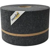 zaunzu Sichtschutzstreifen Design Vlies für Doppelstabmatten - Anthrazit 50m - Zaunelemente: Blickdichter Sichtschutzstreifen aus recyceltem PET-Material, witterungsfest und UV-beständig, für individuelle Anpassung an deinen Doppelstabmattenzaun.