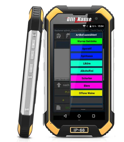 Kellner-Order IP68 für Blitz!Kasse® GASTRO Kassensysteme von M&S SystemSolutions