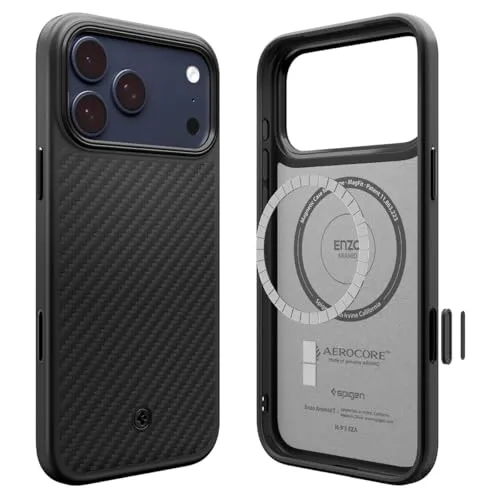 Spigen Handyhülle für iPhone 17 Pro Max - Robustes Case in Schwarz - Taschen & Schutzhüllen: Schock- und rutschfeste Schutzhülle für optimalen Schutz und Stil, ideal für den Alltag.