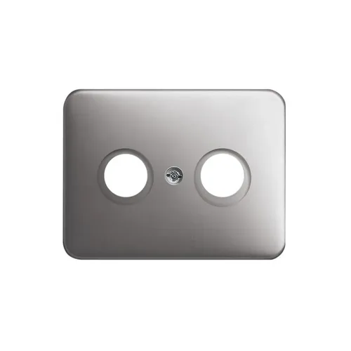 B&J 1743-20 alpha nea® platin Zentralscheibe Antennendose TV/SAT 2-fach (2-loch)