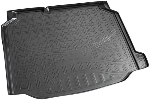 RECAMBO Kofferraumwanne für Seat Leon III, 5F Schrägheck, 5 Türen, BJ 2012-2020, für Seat Leon III, 100% passgenaue Antirutschmatte, Kofferraum Schutzmatte, Gummimatte
