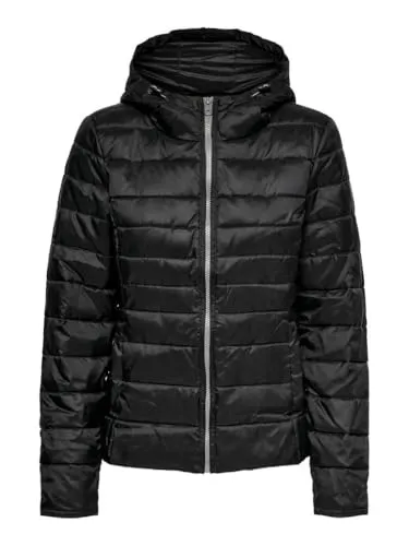 ONLY Damen Übergangsjacke ONLTAHINI Hood Jacket CS BP OTW schwarz XS