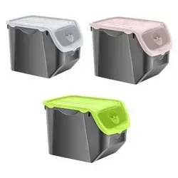 12Ltr. Kartoffel- & Zwiebelbox blau - Vorratsdosen für Lebensmittel, mit optimalem Belüftungssystem für längere Frische und lichtundurchlässigem Kunststoff zum Schutz vor Lichteinflüssen. Spülmaschinenfest und platzsparend.