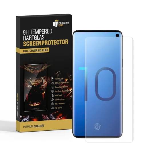 1x 9H Panzerfolie für Samsung Galaxy S10 FULL CURVED Hartglas Schutzglas HD KLAR