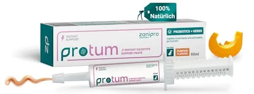 Zanipro Veterinary probiotika Hund 60 ml – 100% Natürliche Paste zur Unterstützung von Darmgesundheit und Darmflora Hunde, bei Magen Darm & Durchfall, Magenschutz Mit Prä- und Probiotika (Kürbis)